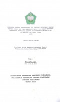 FAKTOR-FAKTOR DALAM CITA RASA MAKANAN BIASA YANG BERHUBUNGAN DENGAN DAYA TERIMA PASIEN KELAS III DI RSUD Dr.  SOEDARSO PONTIANAK TAHUN 2001