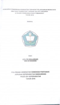 EFEKTIFITAS TEHNIK MENYIKAT GIGI DENGAN METODE HORISONTAL VERTIKAL DAN BERPUTAR TERHADAP PENURUNAN DEBRIS INDEX PADA MAHASISWA JURUSAN KESEHATAN GIGI POLITEKBIK KESEHATAN PONTIANAK TAHUN 2003