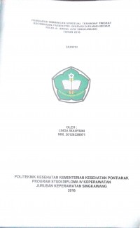 Pengaruh Bimbingan Spiritual Terhadap Tingkat Kecemasan Pasien Pre Operasi Di Ruang Bedah RSUD Dr. Abdul Aziz Singkawang Tahun 2016 / Linda Wahyuni.-- Singkawang : PoltekkesKemenkes Pontianak JurusanKeperawatan, 2016.- 68 p