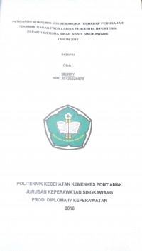 FAKTOR-FAKTOR YANG BERHUBUNGAN DENGAN STATUS GIZI ANAK UMUR 2-5 TAHUN DI KELURAHAN BUKIT BATU KECAMATAN SINGKAWANG TENGAH PEMERINTAH KOTA SINGKAWANG