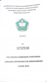 HUBUNGAN STATUS GIZI DENGAN SINDROM PRAMENSTRUASI PADA MAHASISWI JURUSAN KEBIDANAN POLTEKKES DEPKES PONTIANAK TAHUN 2009