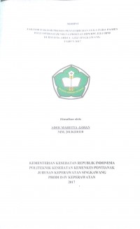 HUBUNGAN ANTARA SIKAP DENGAN STATUS KEBERSIHAN GIGI DAN MULUT (OHI-S) PADA PENYALAHGUNA ATAU KETERGANTUNGAN NARKOBA DI PONTIANAK TAHUN 2005