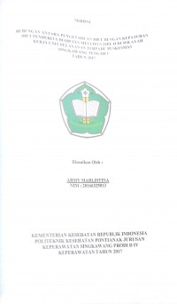 FAKTOR-FAKTOR YANG BERHUBUNGAN DENGAN STATUS GIZI USIA LANJUT DI PANTI SOSIAL “TRESNA WERDHA MULIA DHARMA” KECAMATAN SUANGI RAYA KABUPATEN PONTIANAK