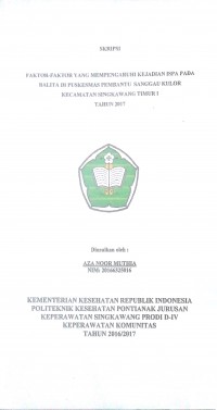 GAMBARAN SANITASI KOLAM RENANG DI KOTA PONTIANAK TAHUN 2006