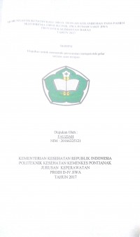 Hubungan Dukungan Keluarga Dengan Kekambuhan Pada Pasien Skizofrenia Di Poliklinik Jiwa Rumah Sakit Jiwa Provinsi Kalimantan Barat Tahun 2017 / Fauziah.-- Singkawang : Poltekkes Kemenkes Pontianak Jurusan Keperawatan, 2017.- 44 p