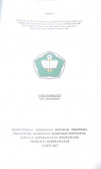 Hubungan Pengetahuan Kanker Payudara Dengan Perilaku Sadari Pada Wanita Usia Subur Di RT 08 RW 02 Kelurahan Nyarumkop Kecamatan Singkawang Timur Tahun 2017 / Fitri Rosdianti.-- Singkawang : Poltekkes Kemenkes Pontianak Jurusan Keperawatan, 2017.- 50 p