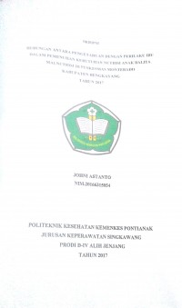 Hubungan Antara Pengetahuan Dengan Perilaku Ibu Dalam Pengetahuan Kebutuhan Nutrisi Anak Balita Malnutrisi Di Puskesmas Monterado Kabupaten Bengkayang tahun 2017 / Johni Astanto.—Singkawang : Poltekkes Kemenkes Pontianak Jurusan Keperawatan, 2017.- 60 p