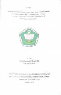 HUBUNGAN DAYA TERIMA MAKANAN TERHADAP STATUS GIZI SANTRI REMAJA DI PESANTREN KHULAFAUR RASYIDIN KECAMATAN  SUNGAI RAYA KABUPATEN PONTIANAK