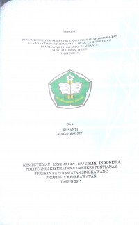 Pengaruh Senam Sehat Prolanis Terhadap Perubahan Tekanan Darah Pada Lansia Dengan Hipertensi Di Wilayah Puskesmas Pembantu Sungai Garam Hilir Tahun 2017 / Rusanti.—Singkawang : Poltekkes Kemenkes Pontianak Jurusan Keperawatan, 2017.- 71 p