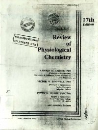 REVIEW OF PHYSIOLOGICAL CHEMISTRY