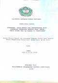 HUBUNGAN PELAKSANAAN KLINIK SANITASI DI PUSKESMAS DENGAN KEJADIAN DIARE DI KOTA PONTIANAK TAHUN 2010