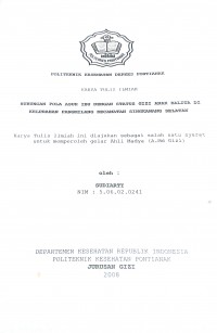 HUBUNGAN ANTARA PENGETAHUAN, PERILAKU KERJA, TINGKAT PENDIDIKAN, UMUR DAN PENGGUNAAN ALAT PELINDUNG DIRI (APD) DENGAN KADAR CHOLINESTERASE PADA PEKERJA KELAPA SAWIT DI BAGIAN PENYEMPROTAN PT. ANI SAMBAS KEC. SEJANGKUNG TAHUN 2010