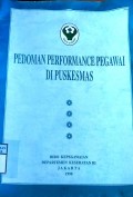 PEDOMAN PERFORMANCE PEGAWAI DI PUSKESMAS