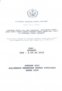 GAMBARAN PENERAPAN PERILAKU HIDUP BERSIH DAN SEHAT (PHBS) DENGAN ABSENSI SISWA (SAKIT) SEKOLAH DASAR NEGERI DI KECAMATAN PONTIANAK UTARA