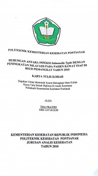 FAKTOR-FAKTOR YANG BERHUBUNGAN DENGAN PENGGUNAAN APD PADA PERAWAT RUANG ISOLASI DAN PARU-PARU DI RUMAH SAKIT SOEDARSO PONTIANAK