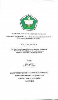 GAMBARAN HAZARD ANALYSIS CRISTAL CONTROL POINT PADA PRODUK KERUPUK DI INDUSTRI RUMAH TANGGA TERHADAP KEBERADAAN BORAKS