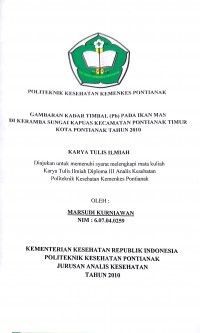 GAMBARAN POLA KOMSUMSI BUAH DAN SAYURAN PADA ANK SEKOLAH DASAR NEGERI 14 NANGKA KECAMATAN SENGAH TEMILA KABUPATEN LANDAK