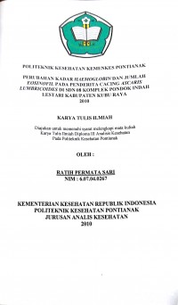 HUBUNGAN ASUPAN NATRIUM, KALIUM DAN KOLESTEROL DENGAN KEJADIAN HIPERTENSI PADA LANSIA BINAAN YAYASAN MUTIARA TIMUR KELURAHAN DALAM BUGIS KECAMATAN PONTIANAK TIMUR