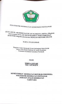 HUBUNGAN FAKTOR LINGKUNGAN FISIK (SUHU UDARA, KELEMBABAN UDARA DAN CURAH HUJAN) DENGAN KEJADIAN PENYAKIT DEMAM BERDARAH DENGUE (DBD) DI KECAMATAN SINGKAWANG TENGAH KOTA SINGKAWANG TAHUN 2011