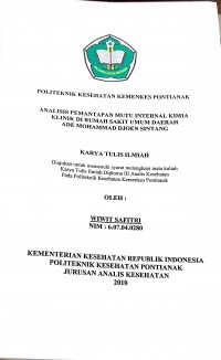 HUBUNGAN STATUS GIZI DENGAN PRESTASI BELAJAR PADA ANAK SEKOLAH DASAR SUBSIDI 1 PAHAUMAN KECAMATAN SENGAH TEMILA KABUPATEN LANDAK