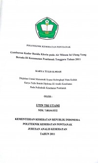 TINJAUAN KANDUNGAN Pb DAN Hg PADA AIR MINUM DALAM KEMASAN YANG BEREDAR DI KOTA PONTIANAK