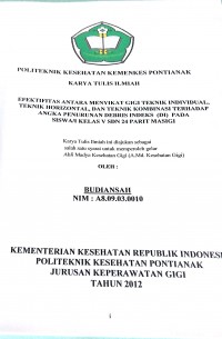 HUBUNGAN POLA KOMSUMSI DAN PENYAKIT INFEKSI TERHADAP STATUS GIZI LANSIA BINAAN YAYASAN MUTIARA TIMUR KELURAHAN DALAM BUGIS KECAMATAN PONTIANAK TIMUR