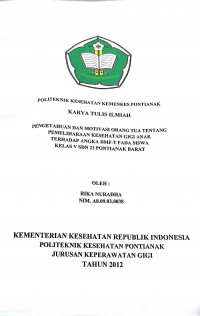 HUBUNGAN PENGETAHUAN GIZI, SIKAP, DAN PERILAKU SISWA TERHADAP KONSUMSI MAKANAN JAJANAN DI SEKOLAH DASAR NEGERI 3 PEMANGKAT KABUPATEN SAMBAS