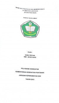 ANALISIS SANITASI RSUD dr. RUBINI MEMPAWAH TAHUN 2013