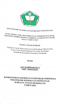 GAMBARAN SISTEM PENYELENGGARAAN MAKANAN DI RUMAH SAKIT UMUM BETHESDA SERUKAM DI KECAMATAN SAMALANTAN KABUPATEN BENGKAYANG