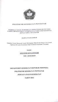 FAKTOR-FAKTOR YANG BERHUBUNGAN DENGAN STATUS GIZI ANAK PENDIDIKAN ANAK USIA DINI (PAUD) “CROWQN” DI SUNGAI RAYA DALAM KABUPATEN KUBU RAYA