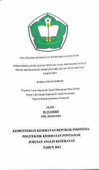 GAMBARAN PERILAKU KELUARGA SADAR GIZI (KADARZI) DI KELURAHAN YANG MENDAPAT PROYEK NUTRITIONAL IMPROVEMENT THROUGH COMMUNITY EMPOWERMENT (NICE) DAN BUKAN NICE DI KECAMATAN PONTIANAK BARAT