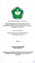 HUBUNGAN POLA MAKAN DAN PERAN SERTA ORANG TUA DENGAN KEJADIAN KARIES GIGI SUSU PADA ANAK UMUR 3-5 TAHUN DI RS ST.ANTONIUS PONTIANAK  TAHUN 2013