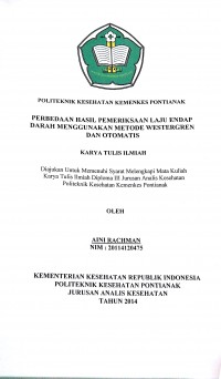 menurunkan Kadar Besi (Fe) pada air Parit Nanas Kelurahan Siantan Hulu Kecamatan Pontianak Utara. Andini, Yuranda Metha
Pontianak : Poltekkes Kemenkes Pontianak, 2015. 58 Hal Efektifitas metode Multiple Tray Aerator, Kapur dan Saringan Pasir Lambat dalam