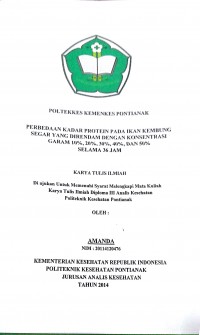 PEMENUHAN ENERGI DAN PROTEIN YANG BERSUMBER DARI MAKANAN JAJANAN YANG DIHUBUNGKAN DENGAN STATUS GIZI ANAK SDN 01 SINGKAWANG BARAT KOTA SINGKAWANG