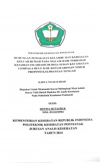 Hubungan pola makan dan pola asuh terhadap status gizi anak balita (1-5 tahun) di Desa Ambawang Kuala Kecamatan Sungai Ambawang Kabupaten Kubu Raya.