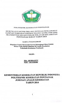 Hubungan pengetahuan gizi dan Mean Adequacy Ratio (MAR) dengan status gizi anak sekolah dasar murid Kelas IV dan V di SDN 02 Gersik Kecamatan Semparuk Kabupaten Sambas.