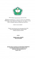 Perbedaan Efektifitas Ekstrak Bunga Kamboja (Plumeria acuminate) Sebagai Repellent Cair Nyamuk Aedes aegipty / Puji Lestari.-- Pontianak : Poltekkes Kemenkes Pontianak Jurusan Kesehatan Lingkungan, 2015.- 50 p