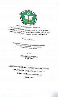 Gambaran usia penyapihan, pola makan dengan status gizi pada anak usia 2-3 tahun di Wilayah Kerja Puskesmas Siantan Hulu Kecamatan Pontianak Utara.