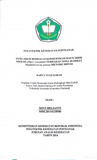 Gambaran umur, perilaku makan, aktifitas, riwayat penyakit, dan status gizi pada penderita Diabetes Mellitus di Rumah Sakit St. Antonius Pontianak.