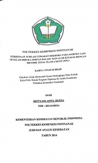 Gambaran Hygiene Sanitasi Makanan Jajanan Pada Kantin Sekolah dasar Negeri Di Wilayah Siantan Hilir 2016 / Florensius Ivo.-- Pontianak : PoltekkesKemenkes Pontianak JurusanKesehatanLingkungan, 2016.- 37 p