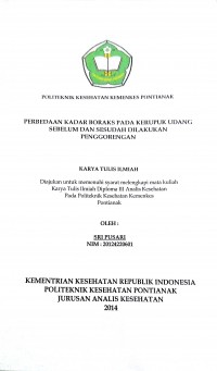 Penggunaan grafik BB/TB dalam menilai status gizi pada balita usia 24-60 bulan (tinjauan kasus di Wilayah Kerja Puskesmas Sebangki).