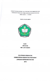 Hubungan Pengetahuan, Sikap, Asupan Energi Dan Protein Terhadap Risiko Kurang Energy Kronik (KEK) Pada Wanita Usia Subur Di Desa Hibun Kabupaten Sanggau / Dwi Aprilianti.--  Pontianak : Politeknik Kesehatan Kemenkes Pontianak Jurusan Gizi, 2015.- 60 Hal