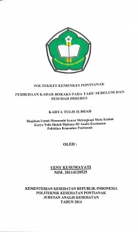 Gambaran Sistem Pengolahan Air Baku Di Perusahaan Daerah Air Minum (PDAM) Kabupaten Sambas 2016 / Putri Pinawati.-- Pontianak : PoltekkesKemenkes Pontianak JurusanKesehatanLingkungan, 2016.- 77 p