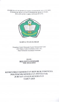 Hubungan Konsumsi Energi Dan Protein, Praktek Pemberian ASI Terhadap Status Gizi Balita Usia 12-24 Bulan Di Puskesmas Perumnas II Pontianak / Khairia Alfadina.--  Pontianak : Politeknik Kesehatan Kemenkes Pontianak Jurusan Gizi, 2015.- 46 Hal