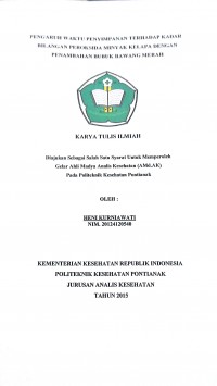 Faktor-Faktor Yang Berhubungan Dengan Kepemilikan Sertifikat Laik Sehat Pada Rumah Makan Di Wilayah Kerja Puskesmas Purnama Kecamatan Pontianak Selatan 2016 / Wahyuni.-- Pontianak : PoltekkesKemenkes Pontianak JurusanKesehatanLingkungan, 2016.- 48 p