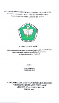 Hubungan Pengetahuan Gizi, Asupan Fe, Asupan Protein Dan Asupan Vitamin C Terhadap Status Anemia Remaja Putri Madrasah Aliyah Pondok Pesantren Khulafaur Rasyidin Kabupaten Kubu Raya / Novia Putri Tanjung.--  Pontianak : Politeknik Kesehatan Kemenkes Pontianak Jurusan Gizi, 2015.- 51 Hal