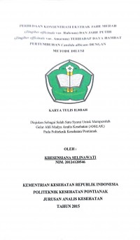 Hubungan Status Gizi Dengan Tingkat Kesegaran Jasmani Pada Anak SD Kristen Immanuel Pontianak / Refal Doni Saputra.--  Pontianak : Politeknik Kesehatan Kemenkes Pontianak Jurusan Gizi, 2015.- 81 Hal