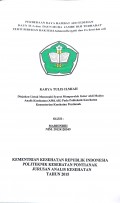 Hubungan Antara Pekerjaan Ibu, Tingkat Pendapatan Keluarga Dan Dukungan Keluarga Terhadap Pemberian ASI Eksklusif Di Wilayah Kerja Puskesmas Sebangkau Kecamatan Pemangkat / Rian Hariski.--  Pontianak : Politeknik Kesehatan Kemenkes Pontianak Jurusan Gizi, 2015.- 65 Hal