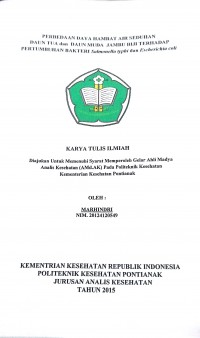 Hubungan Antara Pekerjaan Ibu, Tingkat Pendapatan Keluarga Dan Dukungan Keluarga Terhadap Pemberian ASI Eksklusif Di Wilayah Kerja Puskesmas Sebangkau Kecamatan Pemangkat / Rian Hariski.--  Pontianak : Politeknik Kesehatan Kemenkes Pontianak Jurusan Gizi, 2015.- 65 Hal