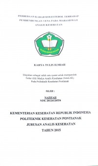 Gambaran Kondisi Fisik Rumah Dengan Penyakit Infeksi Saluran Pernafasan Akut (ISPA) Pada Balita Wilayah Kerja Puskesmas Siantan Hilir 2016 / Kurniati, Diah.-- Pontianak : PoltekkesKemenkes Pontianak JurusanKesehatanLingkungan, 2017.- 46 p